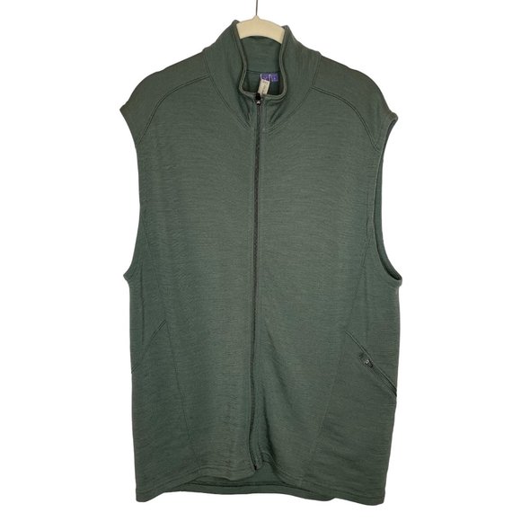 ibex Jackets & Coats Ibex Army Green Mens Zip Up Vest L Poshmark